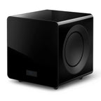 Black KEF KC92 High-Performance Subwoofer