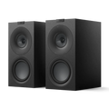 Pair of black speakers, KEF Concerto Meta Floorstanding Speakers 
