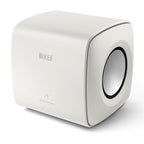 White KEF KC62 Ultra-Compact Subwoofer