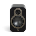 Black speaker with a gray top, Q Acoustics 3030c Bookshelf Speakers 